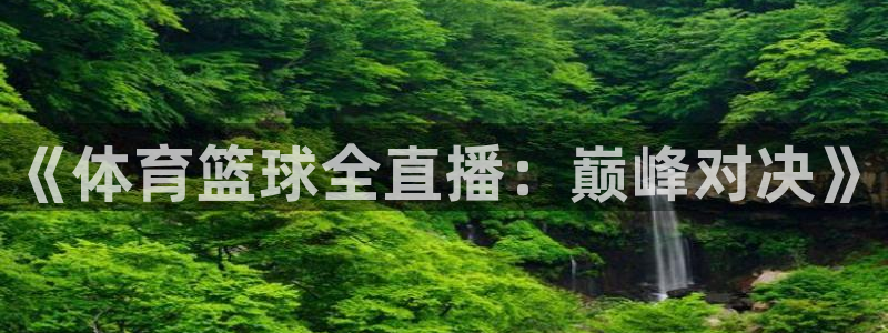 《体育篮球全直播：巅峰对决》